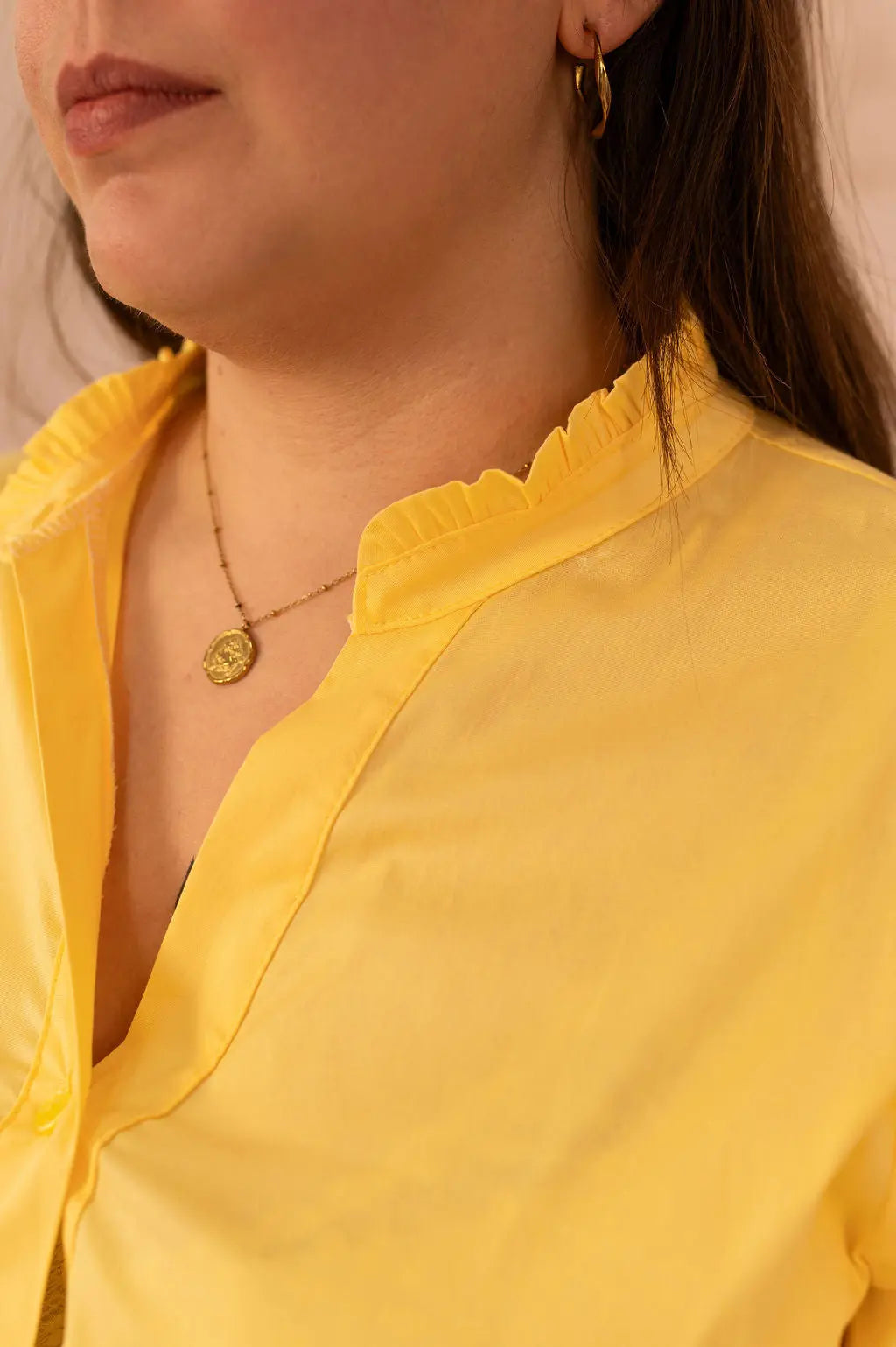 Robe chemise longue avec ceinture - Robe Merida - grande taille -  LAÏLLA