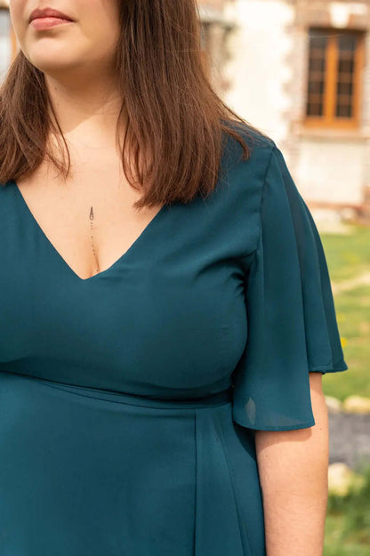 Robe longue asymétrique - Robe Angèle - grande taille -  LAÏLLA