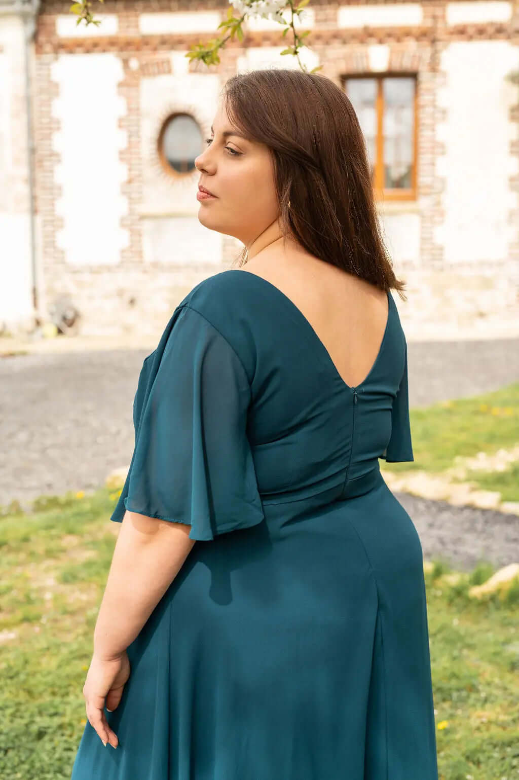 Robe longue asymétrique - Robe Angèle - grande taille -  LAÏLLA