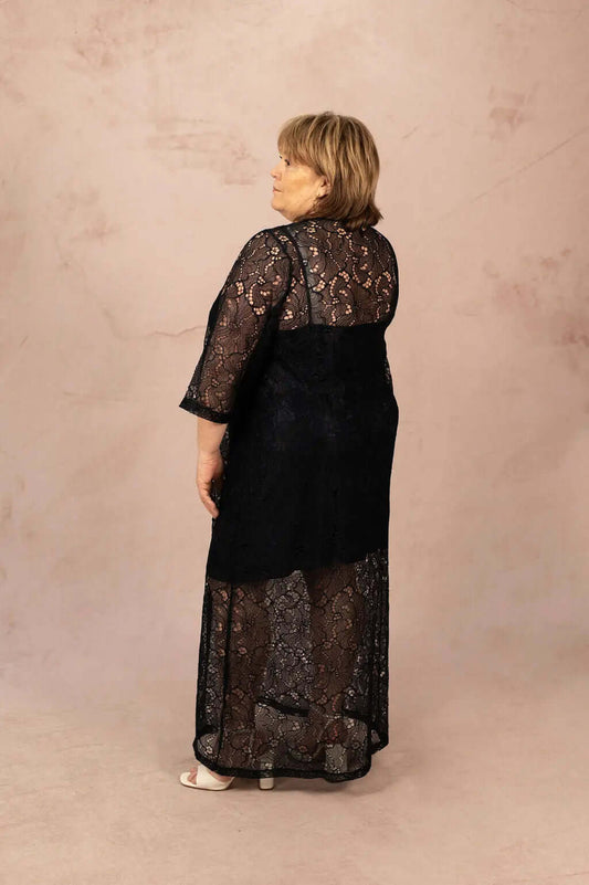 Robe longue en dentelle - grande taille -  LAÏLLA