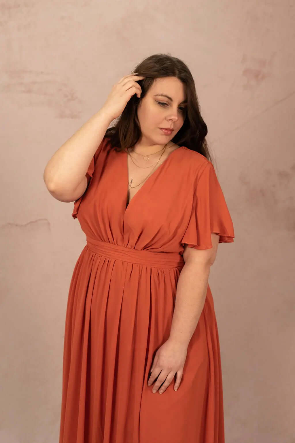 Robe longue en mousseline - Robe Tacha - grande taille -  LAÏLLA