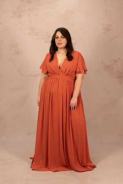 Robe longue en mousseline - Robe Tacha - grande taille -  LAÏLLA