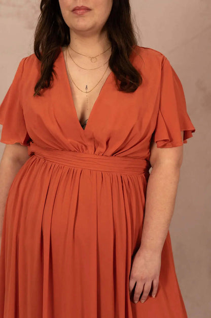 Robe longue en mousseline - Robe Tacha - grande taille -  LAÏLLA