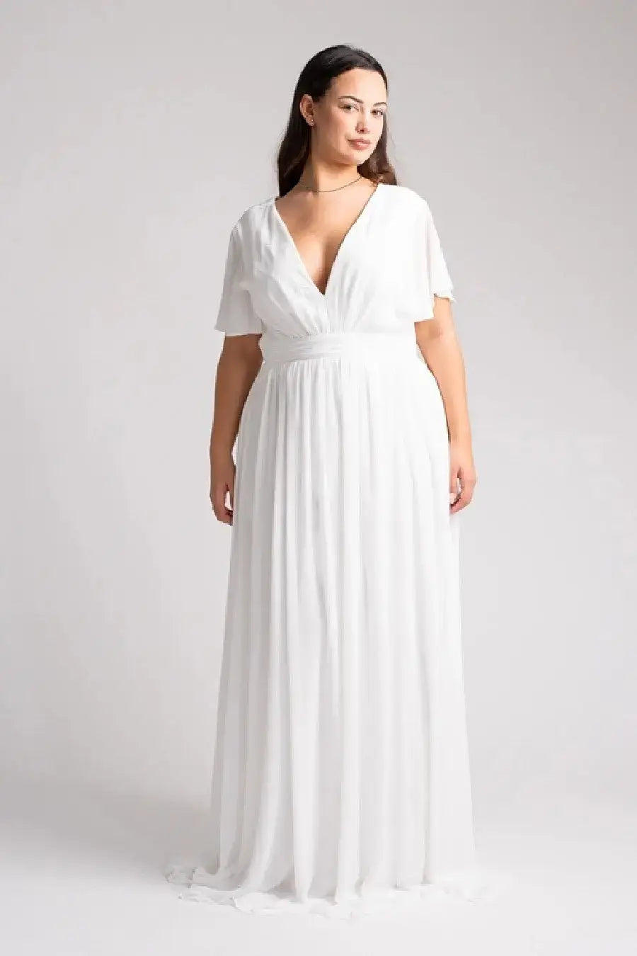 Robe longue fluide en mousseline - Robe Tacha - grande taille -  LAÏLLA