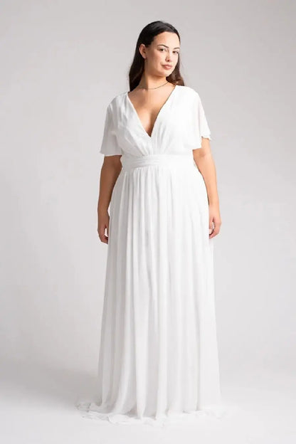 Robe longue fluide en mousseline - Robe Tacha - grande taille -  LAÏLLA