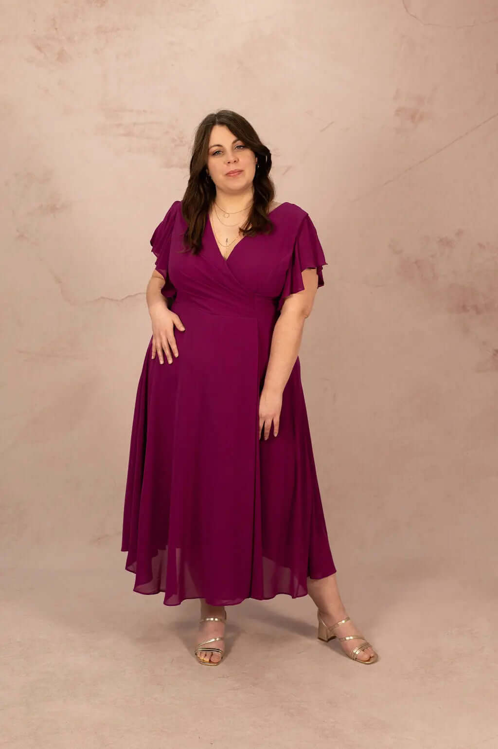 Robe trapèze en mousseline - Robe Ava - grande taille -  LAÏLLA