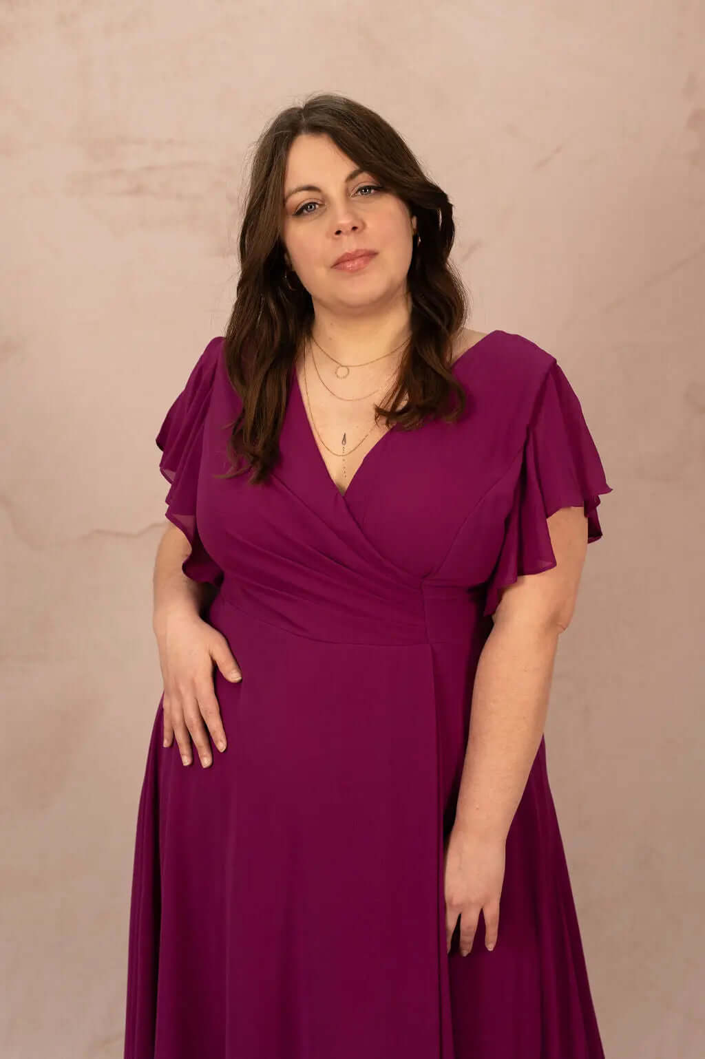 Robe trapèze en mousseline - Robe Ava - grande taille -  LAÏLLA