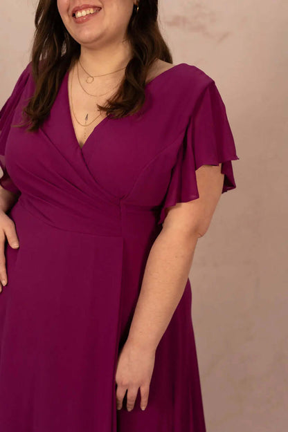 Robe trapèze en mousseline - Robe Ava - grande taille -  LAÏLLA