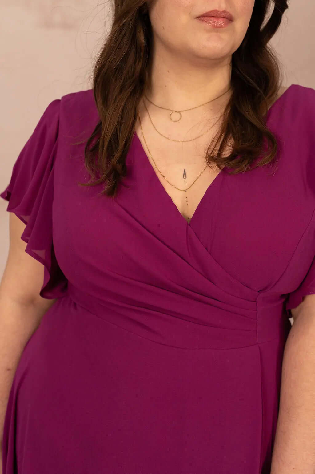 Robe trapèze en mousseline - Robe Ava - grande taille -  LAÏLLA