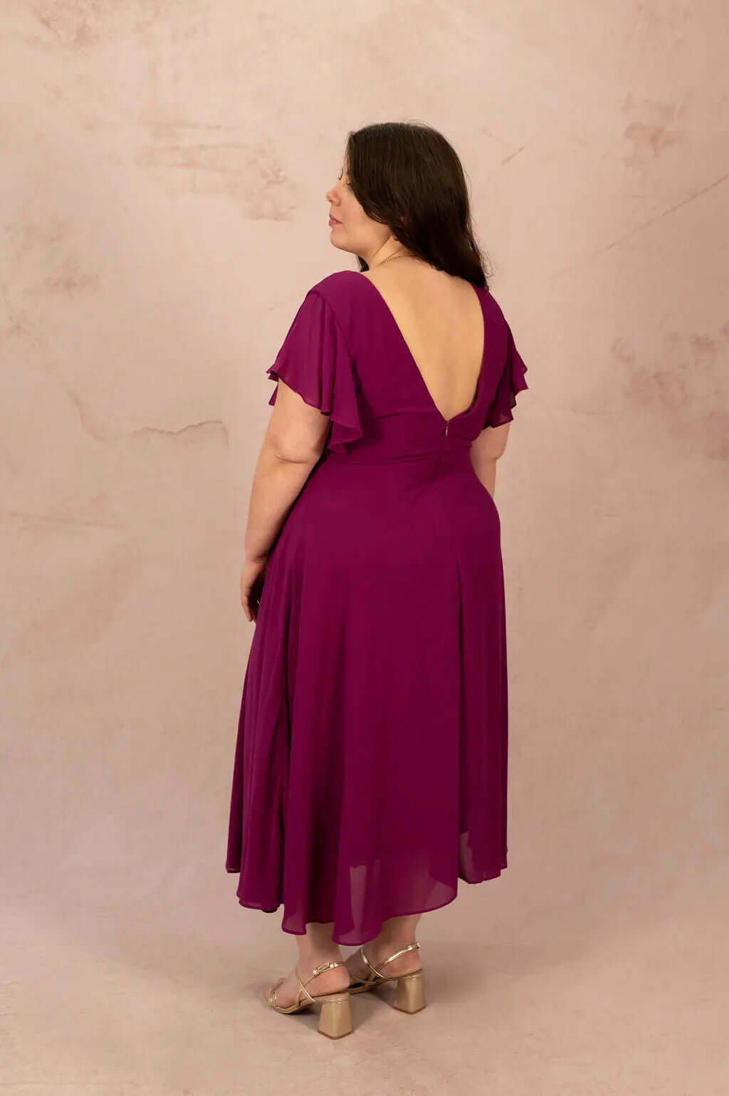 Robe trapèze en mousseline - Robe Ava - grande taille -  LAÏLLA