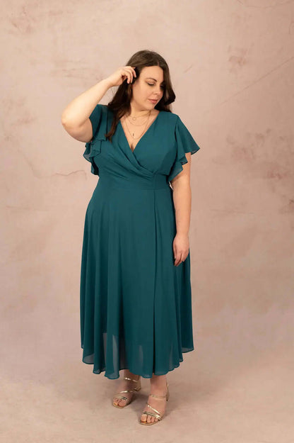 Robe trapèze en mousseline - Robe Ava - grande taille -  LAÏLLA