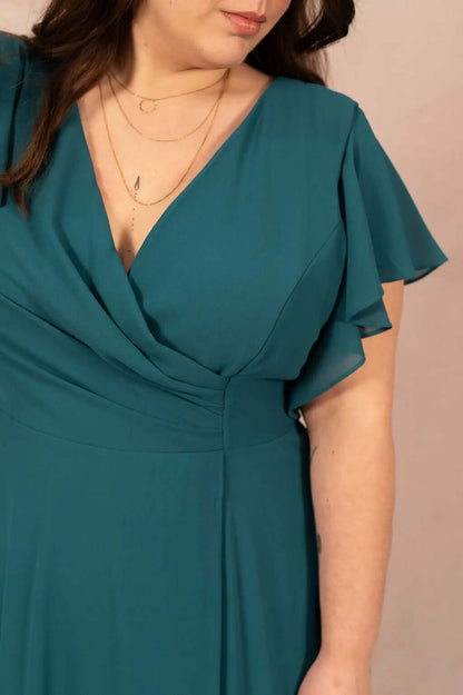 Robe trapèze en mousseline - Robe Ava - grande taille -  LAÏLLA