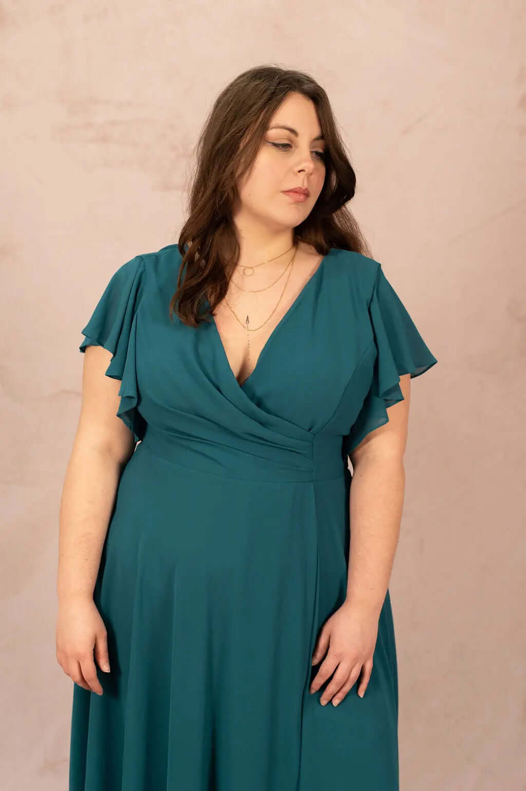 Robe trapèze en mousseline - Robe Ava - grande taille -  LAÏLLA