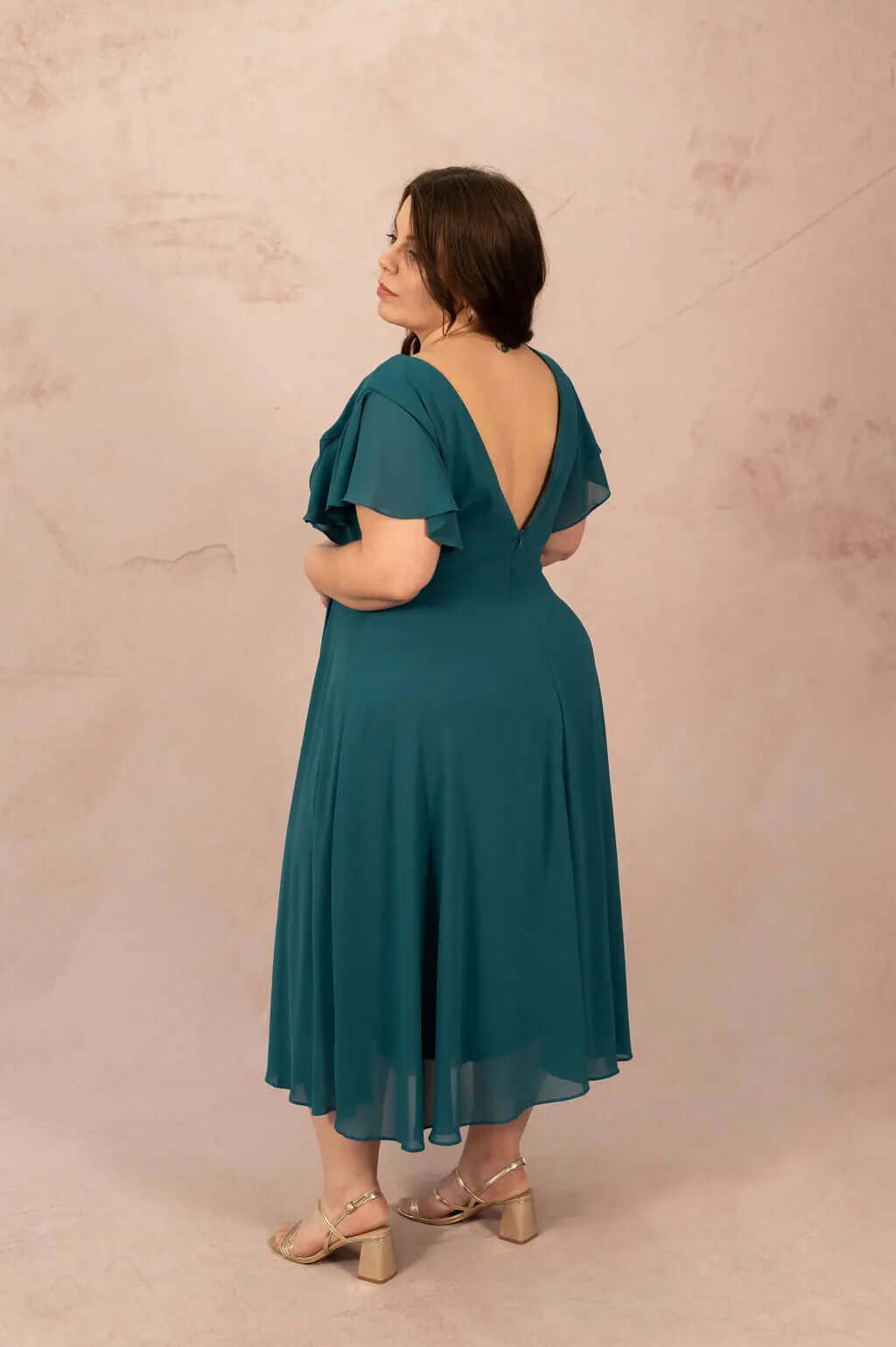 Robe trapèze en mousseline - Robe Ava - grande taille -  LAÏLLA