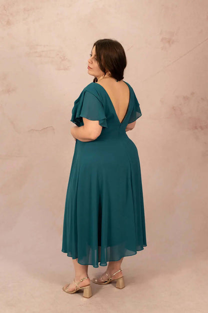 Robe trapèze en mousseline - Robe Ava - grande taille -  LAÏLLA
