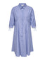 Robe chemise rayée bleue vue de face – Robe Bjorg Laïlla