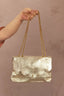Sac en cuir doré - Sac Maxi Shine - grande taille -  LAÏLLA
