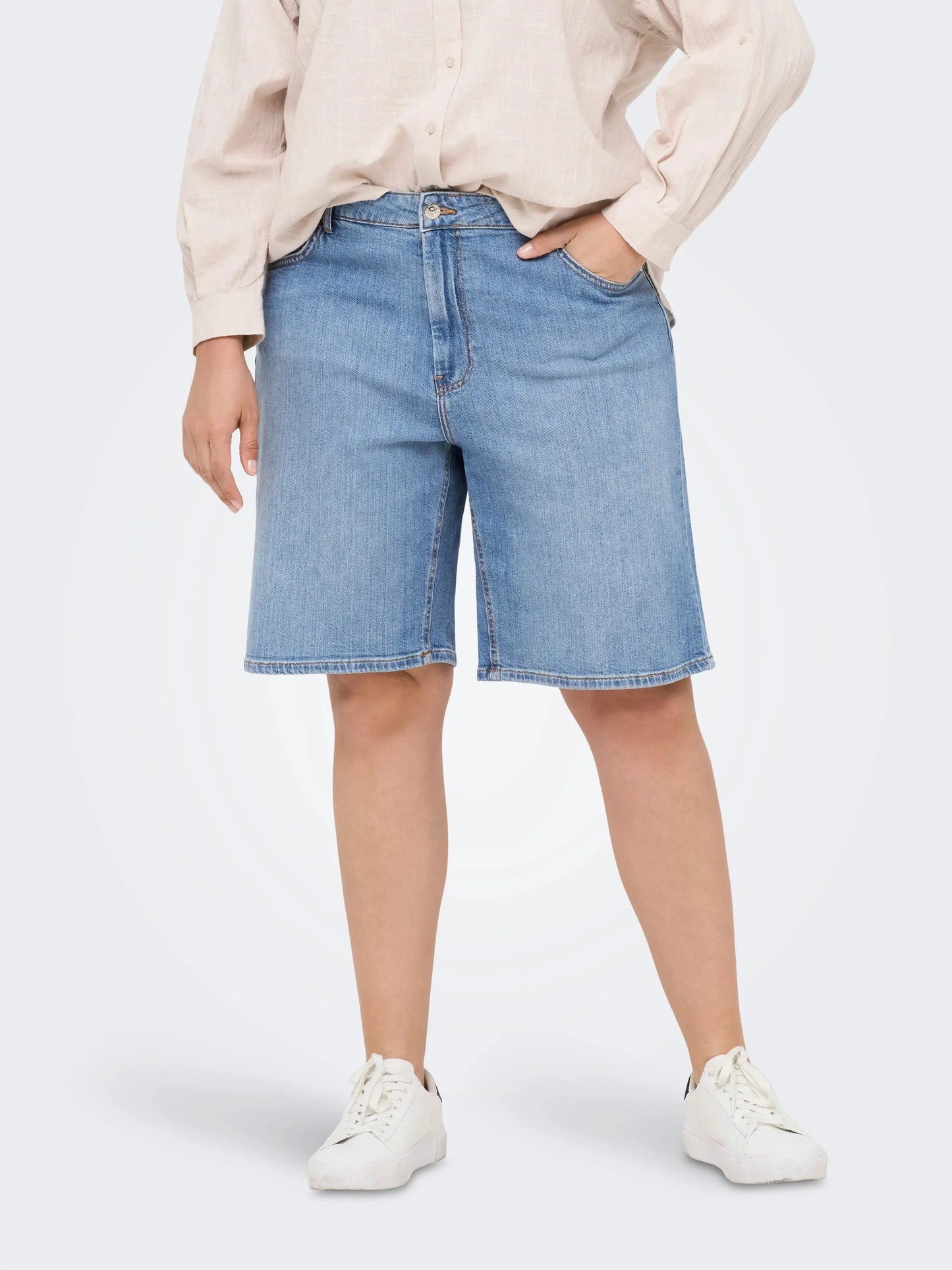 Short long en jeans - Short Sonny - grande taille -  LAÏLLA