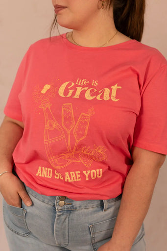 T-shirt à ample à imprimé - T-shirt Boxy - grande taille -  LAÏLLA