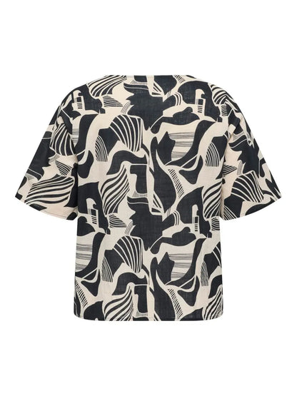 T-shirt en coton à imprimé - T-shirt Malusi - grande taille -  LAÏLLA