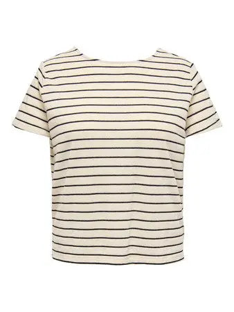 T-shirt marinière à manches courtes - T-shirt Jana - grande taille -  LAÏLLA