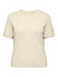 Top en maille avec strass, vu de face sur fond blanc