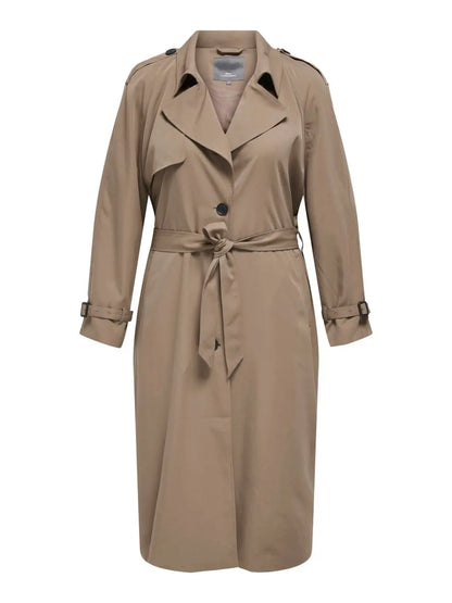 Trench long avec boutons - Trench Chloé - grande taille -  LAÏLLA