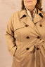Trench mi-long avec boutons - Trench Valérie - grande taille -  LAÏLLA