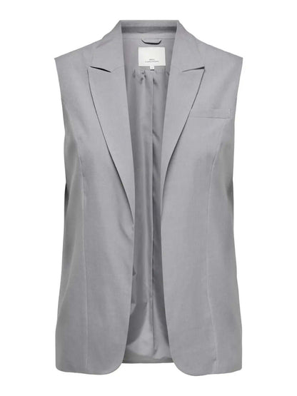 VESTE MARINE - Veste de costume longue sans manches - grande taille -  LAÏLLA