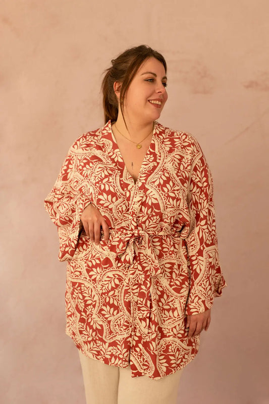 Veste kimono à imprimé - Kimono Bali - grande taille -  LAÏLLA