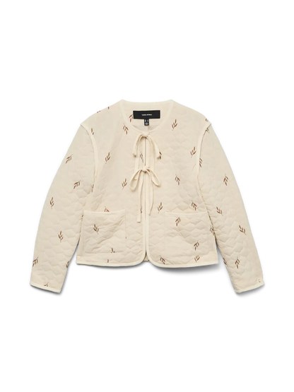 Veste matelassée avec nœuds - Veste Evelyn - grande taille -  LAÏLLA