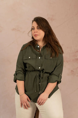 Veste saharienne légère - Veste Aris - grande taille -  LAÏLLA