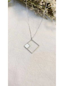 Collier carré - Collier Naëlys