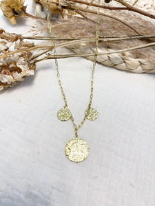 Collier pampilles martelées - Collier Serena