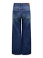 Jean évasé coupe wide leg coloris bleu brut – vue de dos