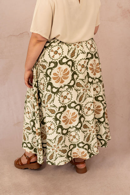 Jupe longue à imprimé - Jupe Christina, vue de dos