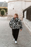 Veste moumoute à fleurs - Veste Amy