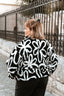 Veste moumoute à fleurs - Veste Amy