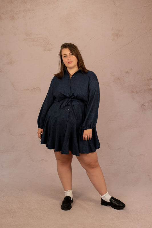 Robe chemise coupe patineuse - Robe Marianne