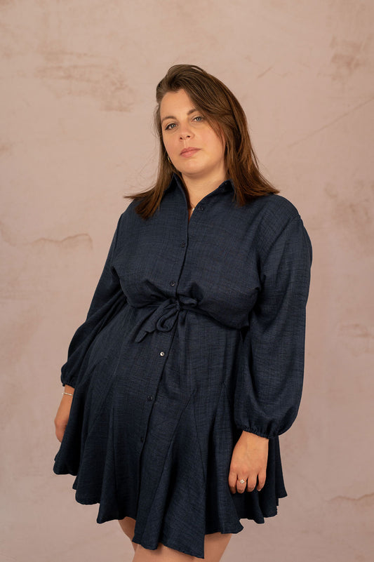 Robe chemise coupe patineuse - Robe Marianne