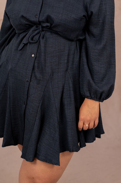 Robe chemise coupe patineuse - Robe Marianne