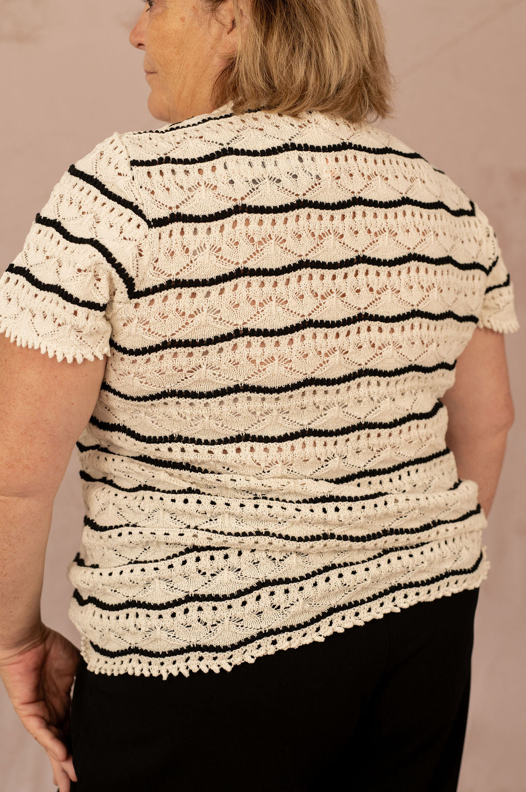 Haut en maille à rayures - Maille Anna
