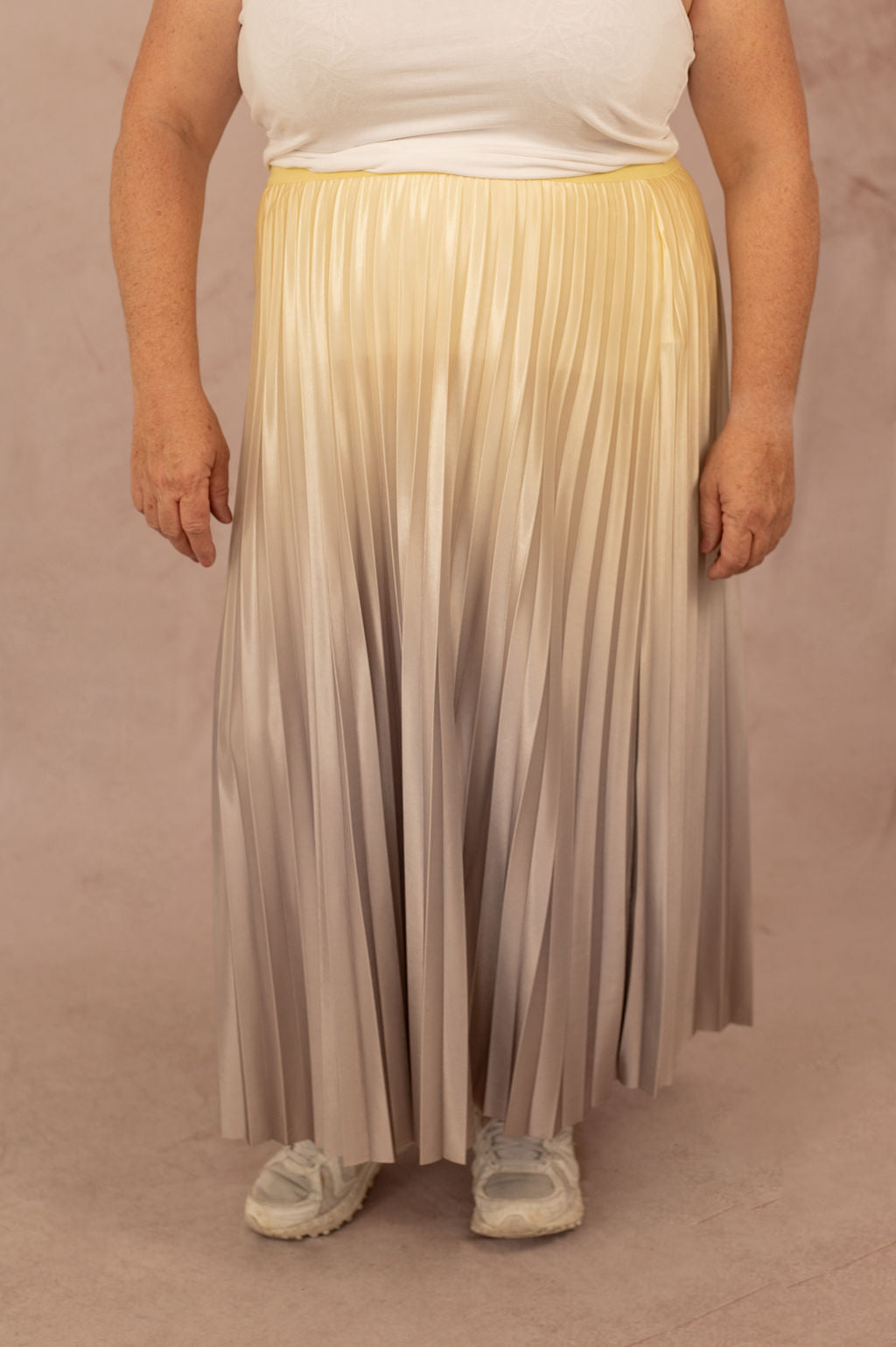 Jupe plissée satinée - Jupe Petal