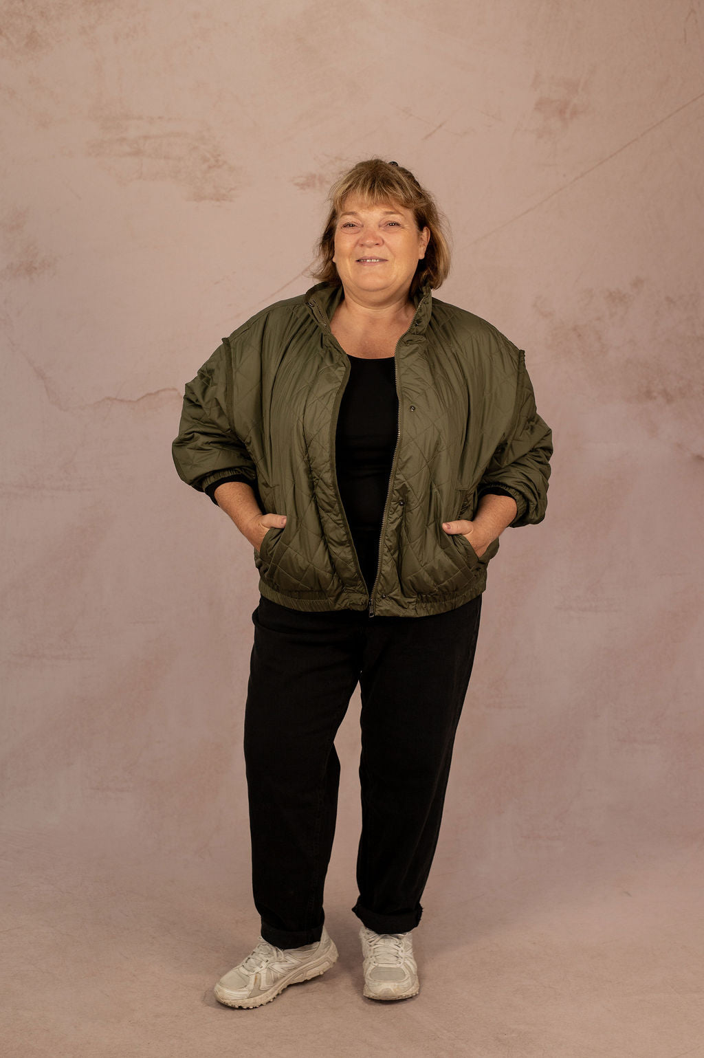 Bomber matelassé kaki - Bomber Mai