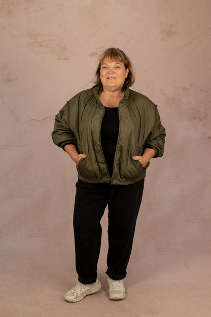 Bomber matelassé kaki - Bomber Mai