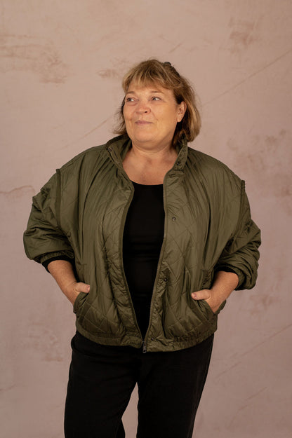 Bomber matelassé kaki - Bomber Mai