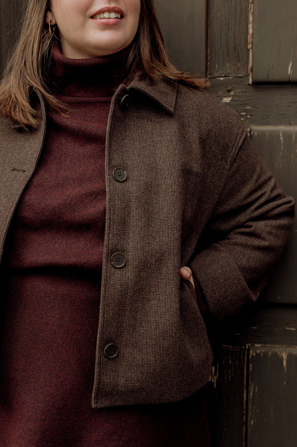 Veste courte à carreaux - Veste Alex