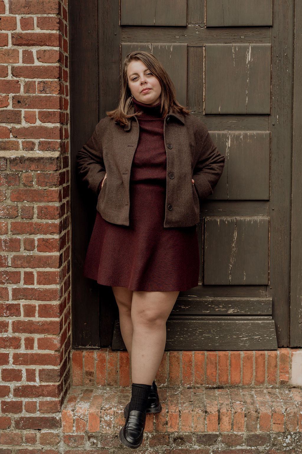 Veste courte à carreaux - Veste Alex