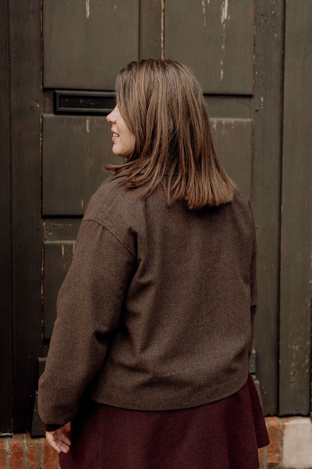 Veste courte à carreaux - Veste Alex