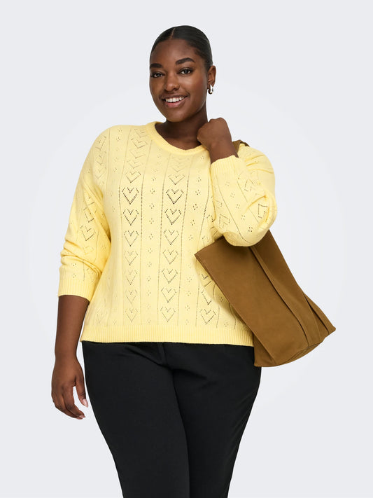 Pull Isa – Pull ajouré à motifs cœur